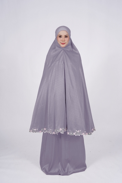 NUR FLORAL SULAM TELEKUNG-GREY