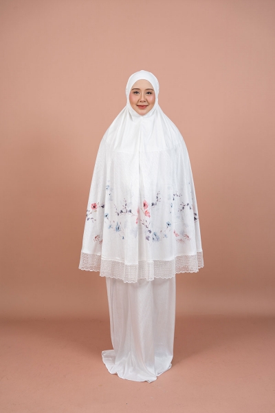 PREMIUM TELEKONG FLORAL-WHITE